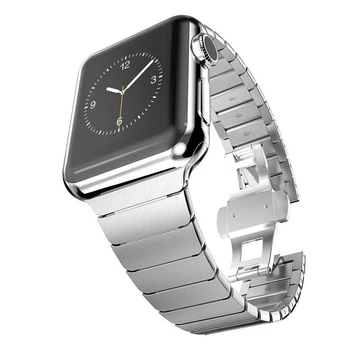 Iz nerjavečega Jekla, Trak Za Apple Watch 6 5 4 3 2 1 Band Kovinska Zapestnica za Apple Watch Pribor 44 mm 40 mm Manšeta za iWatch
