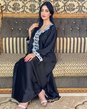 Jalabiya Hidžab oblačila za Ženske Sodijo 2021 Moda Muslimanskih Dubaj arabski Maroški tam kaftan Haljo Islamske Ženske Oblačila