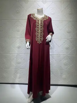 Jalabiya Hidžab oblačila za Ženske Sodijo 2021 Moda Muslimanskih Dubaj arabski Maroški tam kaftan Haljo Islamske Ženske Oblačila
