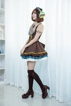 Japonski anime Ljubezen Živi Cosplay Kostum Lovelive Hanayo Koizumi Sladkarije Devica Enotno Žensk Vlogo Igra Princesa Lolita Fancy Oblačenja