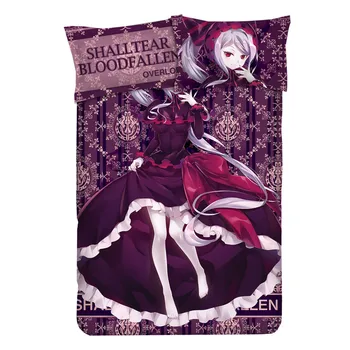 Japonski Anime Vrhovni Shalltear Bloodfallen Luksuzni Otaku Posteljnina Perilo, Posteljnina Nabor Posteljo Stanja ali Rjuhe Kritje z 2 Pillowcases