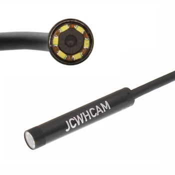 JCWHCAM 5M Nepremočljiva Endoskop Mini HD Kamera Kača Cev 5,5 mm Objektiv Kabel USB Pregled z LED Borescopefor Telefon Android PC
