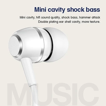 Jellico Športne Slušalke Z Mikrofonom 3,5 mm V Uho Stereo Čepkov Slušalke Za Računalnik, Mobilni Telefon, MP3 Glasba