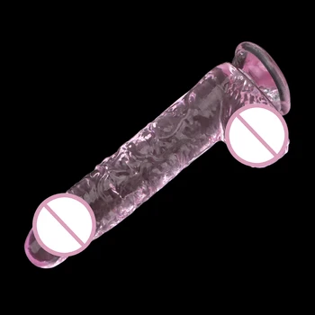 Jelly vibrator Sesalni Ženska Masturbacija Realne Umetni Penis G-Spot Orgazem Analni Čep Spola Igrače, za Ženske, za Odrasle