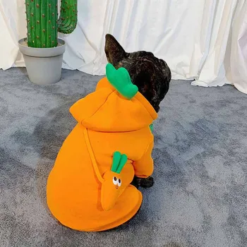 Jeseni in pozimi novo pes mačka malih in srednje velikih pes boj Teddy Schnauzer oblačila smešno sadje kapičastih pulover