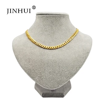 Jin Hui Afriške Trendy Moških Zlata, dolžina Ogrlice 50 cm verige žensk v Savdski Arabiji, modni nakit Prijateljev Rojstni dan Darila