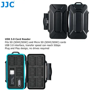 JJC Trajne Pomnilniško Kartico Primeru Imetnik Škatla za Shranjevanje za SD SDHC SDXC kartica Micro SD kartice MicroSD TF Micro SIM Nano kartico SIM Kartice, Pripomočki Denarnica