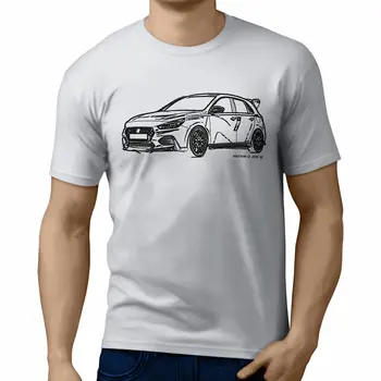 Jl Ilustracije Za Hyundai I30N Uspešnosti Motorcar Fan Majica s kratkimi rokavi