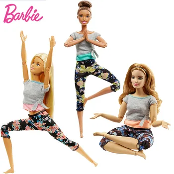 Joga Barbie Lutka Prvotno Narejen Za Premikanje Lutka Igrače za Dekleta Spojen Lutke Šport Barbie Oblačila za Lutke Deklet Igrače Darilo
