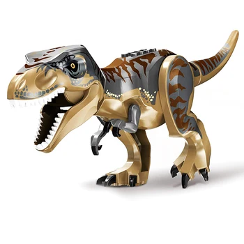 Jurassic Dinozaver Igrače Gradniki T-Rex Carnotaurus Tyrannosaurus Figuric Otrok Igrača Določa Darilo Otroci