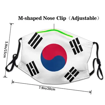 Južna Koreja Zastavo Večkratno Uporabo Usta, Obraz Maska Za Prah Zaščitni Pokrov Respirator