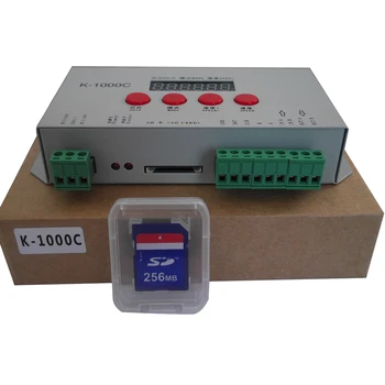 K-1000C (T-1000S Posodobljeno) upravljavec K1000C WS2812B,WS2811,APA102,T1000S WS2813 LED 2048 slikovnih Pik Program Krmilnik DC5-24V