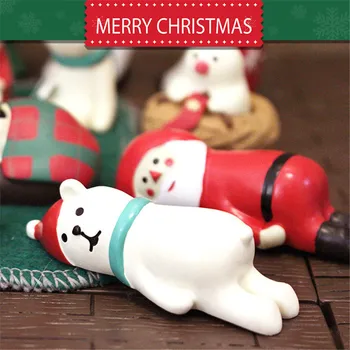 Kawaii Risanka Smolo Božiček Nosi Pravljice Vrt Miniature Figur Božični Okraski Za Dom Garland