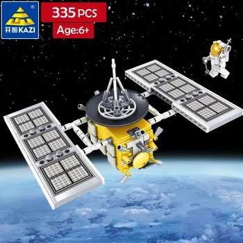 KAZI Original Letalstva vesoljsko Ladjo gradniki vesoljsko Plovilo, Satelitska tv Saturn Raketni Model Izobraževanja Otrok Igrače Opeke 1403PCS