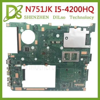 KEFU N751JK Za ASUS N751JK N751JX Prenosni računalnik z Matično ploščo I5-4200HQ Mainboard z GTX850 2G/4G LVDS Grafične kartice Test Motherboard