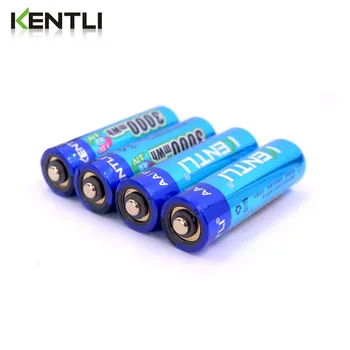 KENTLI 4pcs/veliko Stabilno napetost 3000mWh aa baterije 1,5 V baterija za polnjenje litij-polymer li-ionska baterija za fotoaparat ect