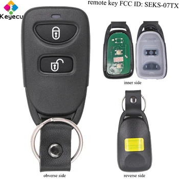 KEYECU Vstop brez ključa Daljinski upravljalnik Avto Ključ - 2 Gumbi & Frekvenci 433MHz - FOB za Kia Sportage 2005-2008 FCC ID: SEKS-07TX
