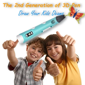KidsTime 3D Pero Tiskalnik 3D Risanje Čačka Tiskanje Svinčnik s Pisanimi PLA Nitke za Otroke DIY Otroke Darila