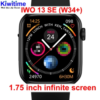 KIWITIME IWO 13 SE W34+ SmartWatch za Moške, Ženske Podpirajo Bluetooth Klic Srčni utrip, EKG Pedometer Smartwatch IWO Gledati Serije 6