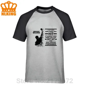 Klasična moda Rocky Balboa ponudbe majica s kratkimi rokavi moški Rocky Balboa T-shirt homme tee shirt homme Skalnata mens t-shirt Camiseta masculina