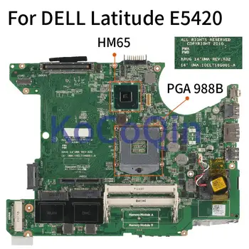 KoCoQin Prenosni računalnik z matično ploščo Za DELL Latitude E5420 Mainboard CN-0NHWTJ 0NHWTJ HM65 DDR3