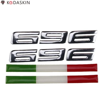 KODASKIN Motocikel 3D Logotipi in Emblemi Nalepke za Italijo Zastavo Ducati Monster 696