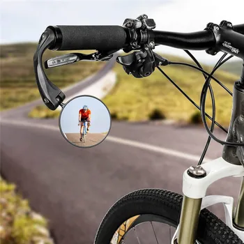 Kolo Ogledal 360 Dregree Vrtljiv Zložljiva Ročajev Vgrajeni Konveksno Ogledalo za Kolesarjenje kolesarska Oprema