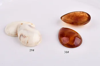 Koreja retro imitacij jantarja slonokoščene bele kapljice rezin nakit dodatki DIY uhan uhani eardrop material vrečke