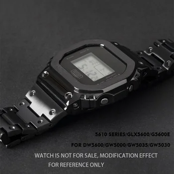 Kovinski Watch band bezelStrap DW5600 GWM5610GW5000 iz Nerjavečega Jekla Watchband Primeru Okvir gshock Zapestnica dodatno Opremo z Orodjem za Popravilo