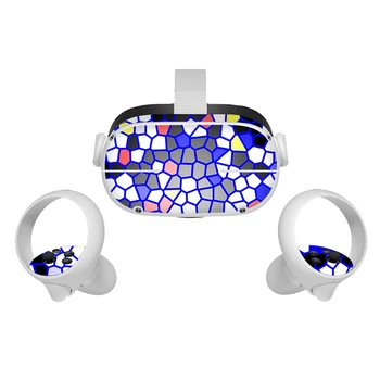 Kožo Nalepke za oculus Quest 2 Slušalke Virtualne Realnosti Dekoracijo Decals 35EA