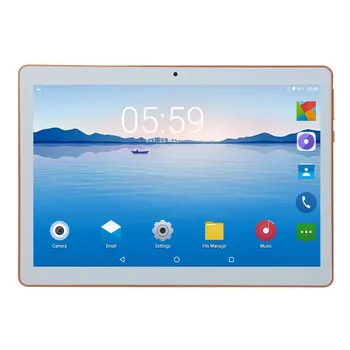 KT107 Plastičnih Tablet 10.1 Palčni HD Velik Zaslon Android 8.10 Različica Moda Prenosni Tablični 8G+64 G Zlata Tablet