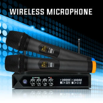 Ktv Brezžični Mikrofon, Eden za Dva s Reverb Iskanje Karaoke Bluetooth Domov TV, Brezžični Mikrofon Karaoke(EU Vtič)