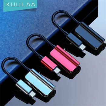 KUULAA USB C do Jack 3.5 Tip C Kabel Adapter USB Tip C 3.5 mm AUX Slušalke Pretvornik Za Huawei P20 Pro Xiaomi Mi 6 8 9 SE Opomba