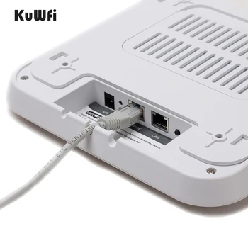 KuWFi Brezžični Usmerjevalnik Podjetja Wifi Sistem 1200Mbps Wave2 Brezžični Strop AP Dual Band 802.11 ac AP do 128Users 48V POE