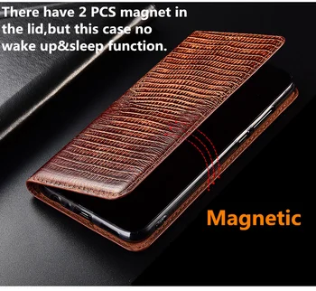 Kuščar Zrn Cowhide Usnje Magnetni Primeru Sim Žep Za Huawei Honor 30 Pro Plus/Čast 30 Pro Telefon Primerih Oporo Funda