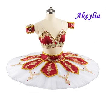 La Bayadere tutu rdeče belo Klasični Balet Tutu Gamzatti Strokovno Odraslih Balet Uspešnosti Balet Tutu Otroci La Corsaire