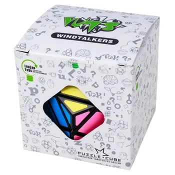 LanLan 4x4 Rhombohedral Dodecahedron Diamond Magic Cube Megaminxeds Hitrost Puzzle Antistress Možganov Dražljivke Izobraževalne Igrače