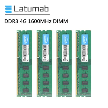 Latumab RAM DDR3 4GB 8GB 16GB 1600MHz Namizje Pomnilnik PC3-12800) DIMM Memory 240Pin 1,5 V Memoria DDR3 RAM, PC Pomnilniški Modul