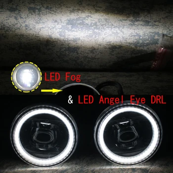 LED meglenke za Mitsubishi Space Star Mirage Hatchback 2012-2019 2v1 LED Angel Eyes DRL Dnevnih Luči Cut-Line Objektiv