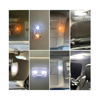 LED Notranjosti Balona Kit za Audi A4 S4 RS4 B5 B6 B7 B8 Dome Zemljevid, Prtljažnik, Vrata Bela Canbus Napak Avto Notranje Luči Zamenjava