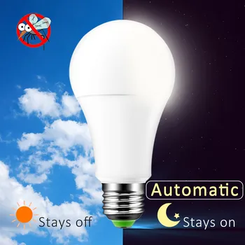 LED Senzor Žarnica Smart Svetlobe E27 B22 220V 110V Mraka Do Zore Žarnice 2835 SMD Dan Noč Svetlobe LED Senzor Svetilka Za Domačo Razsvetljavo