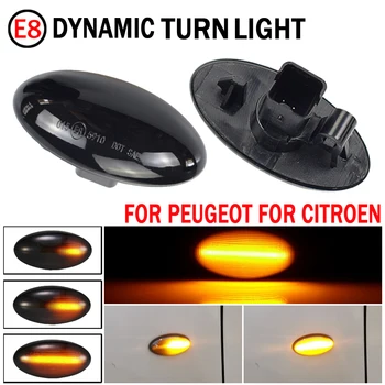 LED Strani Marker Luči Repetitorja luči za Peugeot 107 10007 108 301 4007 607 Citroen Crosser Elysee Berlingo Odpremi Xsara C1 C2