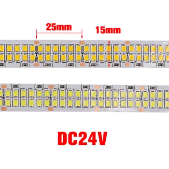 LED Trak DC12V 24V 480LEDs/m Prilagodljivo LED Luči IP 21 IP67 Nepremočljiva 3000K 6500K 2835 LED Trak 5m/veliko