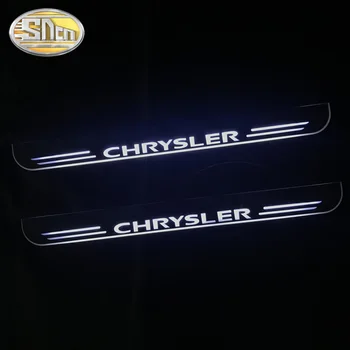 LED Vrata Polico Izvažajo Ploščica Pedal Za Chrysler 300 300C SRT8 SRT-8 Ypsilo Dinamično Dobrodošli, Vrata, Luči, Avto Nalepke, Trim Avto Styling
