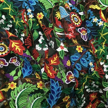 LEO&LIN Grenadine Umetnosti Neto Preja, Čipke, Vezenine Cvetje Doma Vrt Za DIY Oblačila Obleko Modne Vlaken Tkanine