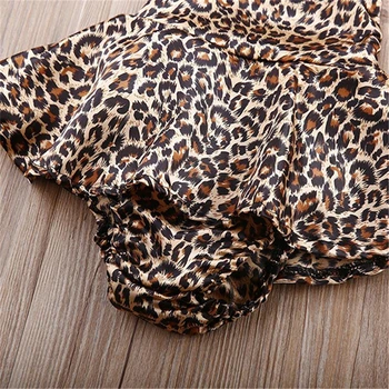 Leopard Obleka, Otroška Oblačila, Kul Baby Dekleta Original Bodysuits Bo Ustrezala Set Telo Bebe Jumpsuit Poletje Slog