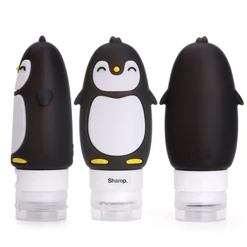 Lepe Risanke Pingvin Potovanja Steklenice Za Šampon, Losjon za umivanje Telesa in Krema za zaščito pred soncem
