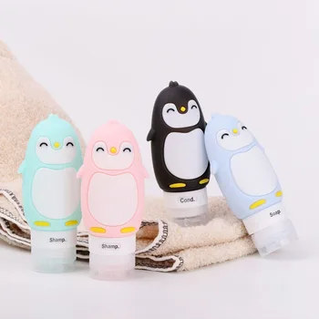 Lepe Risanke Pingvin Potovanja Steklenice Za Šampon, Losjon za umivanje Telesa in Krema za zaščito pred soncem