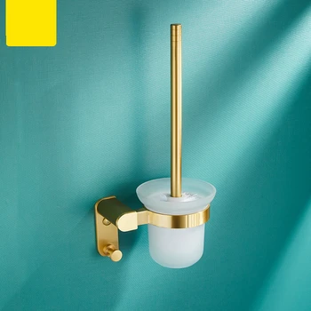 Lepilo kopalniške opreme luksuzni brušena zlato kopalnica brisačo rack toaletni papir roll imetnik dvojno palico kopalnica obesek set