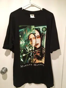 Letnik 1997 Marilyn Manson Lepih Ljudi T Shirt ZELO REDKO, Vroče Prodaje Rokavi Fant Bombaž Moški T-Shirt vrh tee